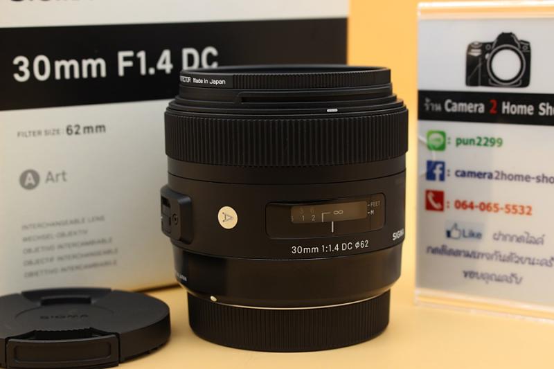 ขาย Lens Sigma 30mm f/1.4 DC HSM Art for Canon อดีตประกันศูนย์ สภาพสวย ไร้ฝ้า รา ตัวหนังสือคมชัด พร้อม Filter อุปกรณ์พร้อมกล่อง  อุปกรณ์และรายละเอียดของสิน